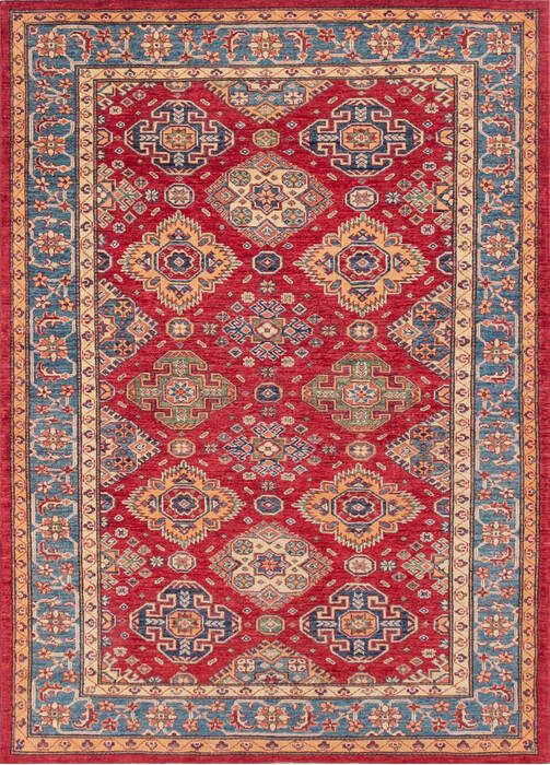 Kazak Red Hand Knotted 56 X 78 Area Rug 700-145228 Image 0