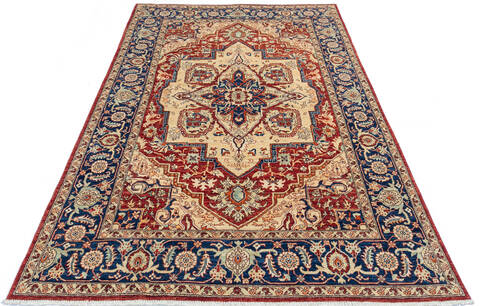 Heriz Red Hand Knotted 60 X 92 Area Rug 700-145230 Image 1