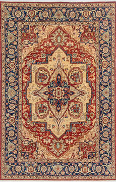 Heriz Red Hand Knotted 6'0" X 9'2"  Area Rug 700-145230