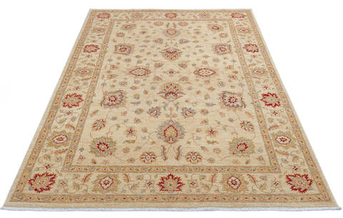 Chobi Beige Hand Knotted 57 X 79 Area Rug 700-145232 Image 1