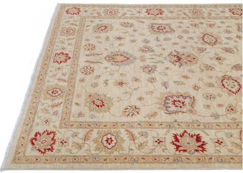 Chobi Beige Hand Knotted 57 X 79 Area Rug 700-145232 Image 5