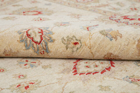 Chobi Beige Hand Knotted 57 X 79 Area Rug 700-145232 Image 6