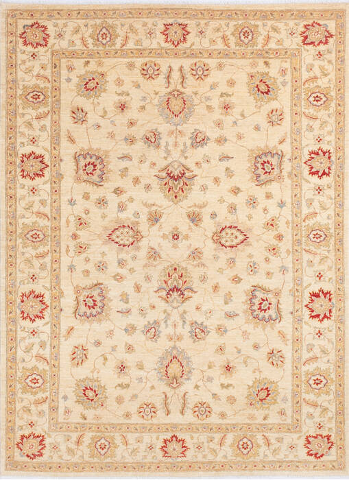 Chobi Beige Hand Knotted 57 X 79 Area Rug 700-145232 Image 0
