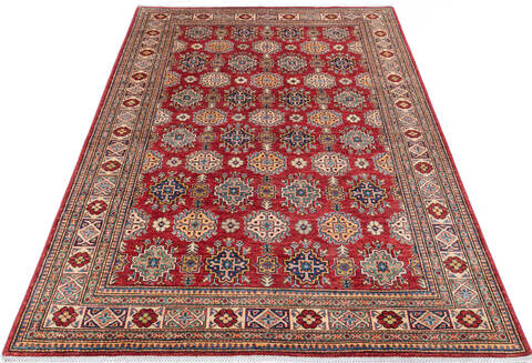 Kazak Red Hand Knotted 58 X 83 Area Rug 700-145233 Image 1