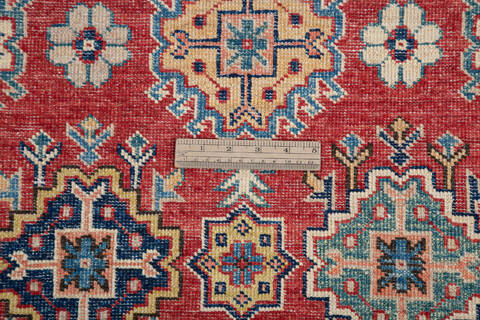 Kazak Red Hand Knotted 58 X 83 Area Rug 700-145233 Image 6