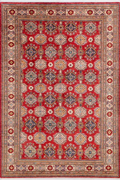 Kazak Red Hand Knotted 58 X 83 Area Rug 700-145233 Image 0
