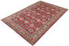 Kazak Red Hand Knotted 58 X 83  Area Rug 700-145233 Thumb 2