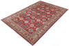Kazak Red Hand Knotted 58 X 83 Area Rug 700-145233 Thumb 2