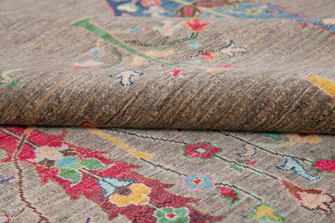 Chobi Brown Hand Knotted 59 X 710 Area Rug 700-145235 Image 5
