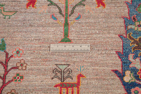 Chobi Brown Hand Knotted 59 X 710 Area Rug 700-145235 Image 6