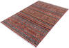 Chobi Red Hand Knotted 57 X 79  Area Rug 700-145237 Thumb 2