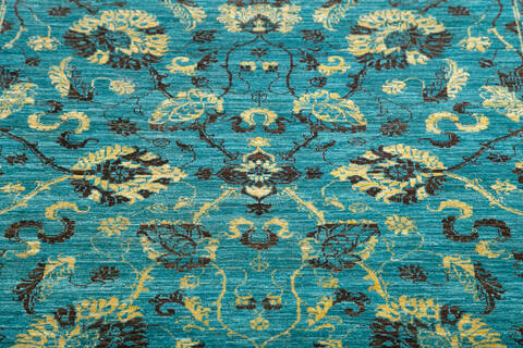 Chobi Green Hand Knotted 57 X 711 Area Rug 700-145240 Image 4