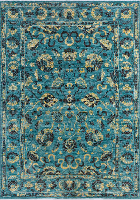 Chobi Green Hand Knotted 57 X 711 Area Rug 700-145240 Image 0