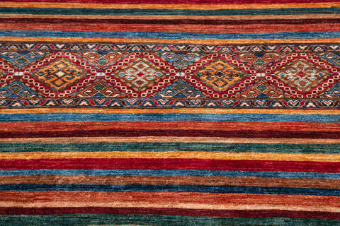 Chobi Red Hand Knotted 411 X 65 Area Rug 700-145242 Image 3