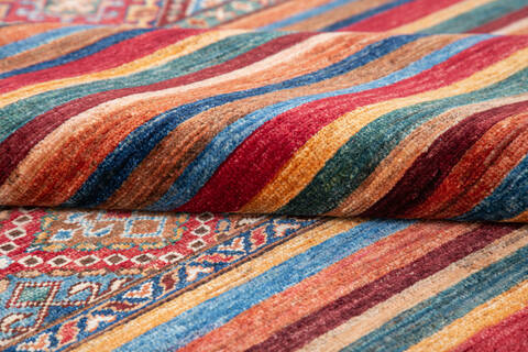 Chobi Red Hand Knotted 411 X 65 Area Rug 700-145242 Image 5