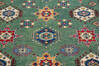 Kazak Green Hand Knotted 410 X 67  Area Rug 700-145245 Thumb 2