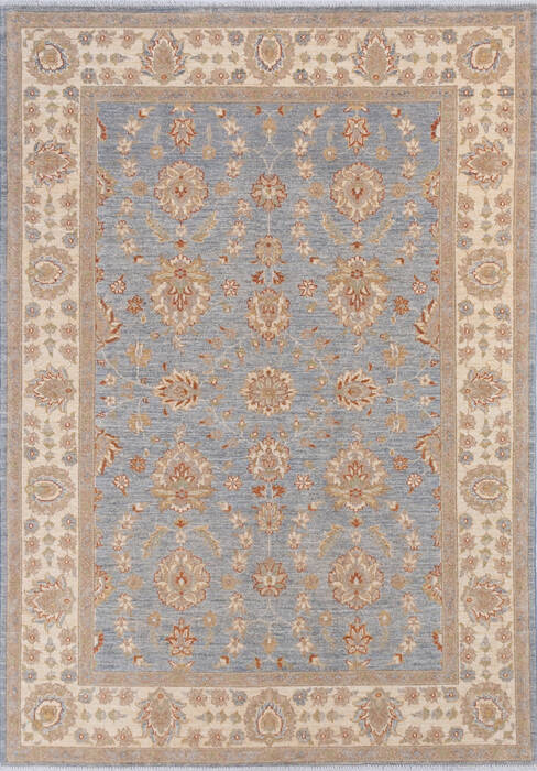 Chobi Blue Hand Knotted 57 X 80 Area Rug 700-145246 Image 0