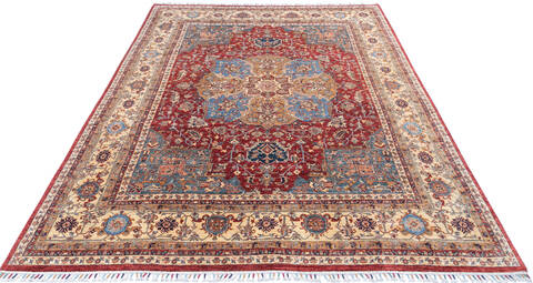 Chobi Red Hand Knotted 810 X 119 Area Rug 700-145250 Image 1