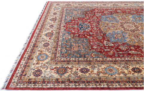 Chobi Red Hand Knotted 810 X 119 Area Rug 700-145250 Image 5