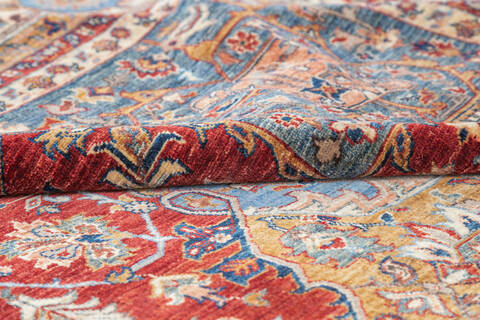 Chobi Red Hand Knotted 810 X 119 Area Rug 700-145250 Image 6