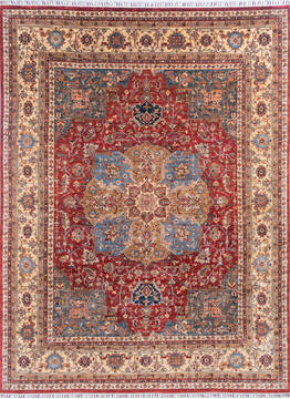 Chobi Red Hand Knotted 8'10" X 11'9"  Area Rug 700-145250
