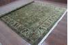 Kashan Green Hand Knotted 90 X 120  Area Rug 902-145252 Thumb 2