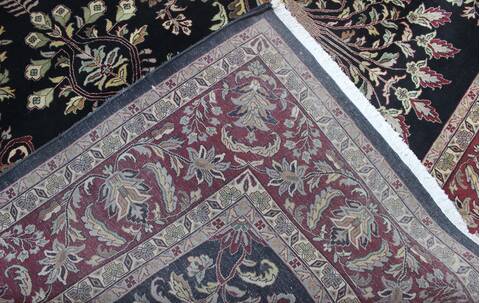Kashan Multicolor Hand Knotted 90 X 120 Area Rug 902-145254 Image 1