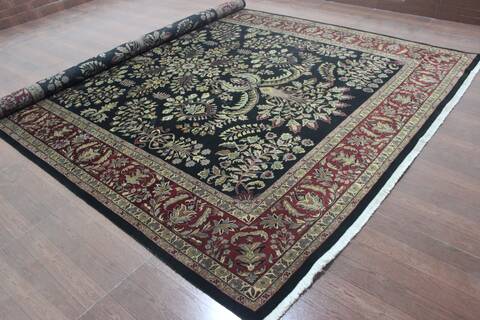 Kashan Multicolor Hand Knotted 90 X 120 Area Rug 902-145254 Image 2