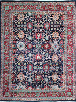 Kashan Multicolor Hand Knotted 8'6" X 11'6"  Area Rug 902-145256