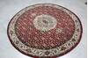 Mahi Red Round Hand Knotted 60 X 60  Area Rug 905-145257 Thumb 7