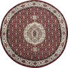 Mahi Red Round Hand Knotted 60 X 60  Area Rug 905-145257 Thumb 0