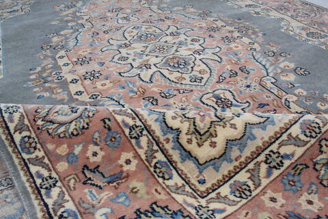 Kashan Blue Hand Knotted 59 X 91 Area Rug 905-145258 Image 10