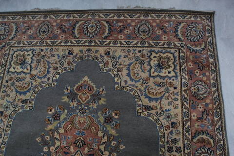 Kashan Blue Hand Knotted 59 X 91 Area Rug 905-145258 Image 8