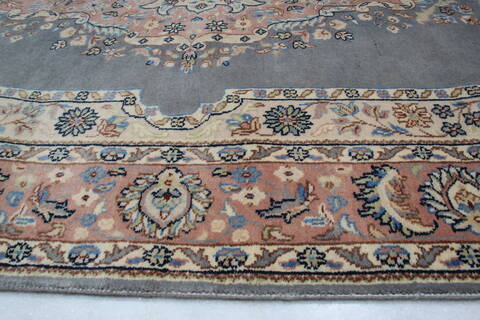 Kashan Blue Hand Knotted 59 X 91 Area Rug 905-145258 Image 9