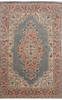 Kashan Blue Hand Knotted 59 X 91  Area Rug 905-145258 Thumb 0