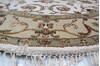 Jaipur White Round Hand Knotted 50 X 51  Area Rug 905-145259 Thumb 5