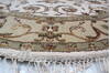 Jaipur White Round Hand Knotted 50 X 51 Area Rug 905-145259 Thumb 5