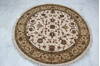 Jaipur White Round Hand Knotted 50 X 51 Area Rug 905-145259 Thumb 6