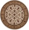 Jaipur White Round Hand Knotted 50 X 51 Area Rug 905-145259 Thumb 0