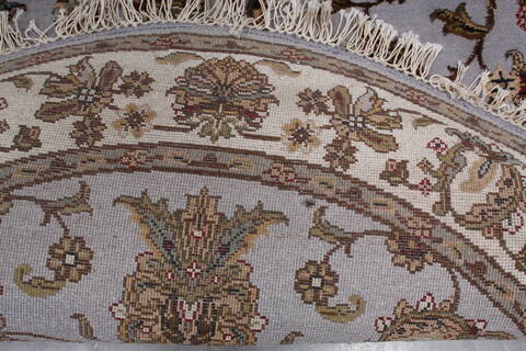 Jaipur Blue Round Hand Knotted 42 X 42 Area Rug 905-145260 Image 7