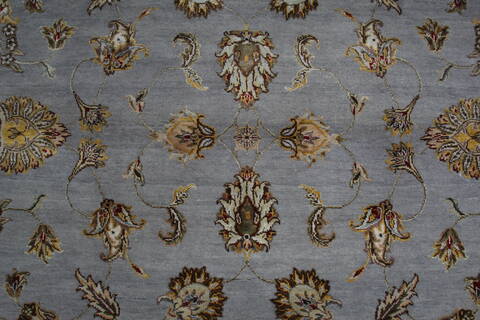 Jaipur Blue Round Hand Knotted 81 X 82 Area Rug 905-145263 Image 3