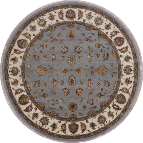 Jaipur Blue Round Hand Knotted 81 X 82 Area Rug 905-145263 Image 0