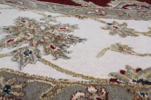 Jaipur Red Round Hand Knotted 81 X 82 Area Rug 905-145266 Image 3