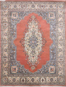 Mahi Orange Hand Knotted 7'11" X 10'3"  Area Rug 905-145269