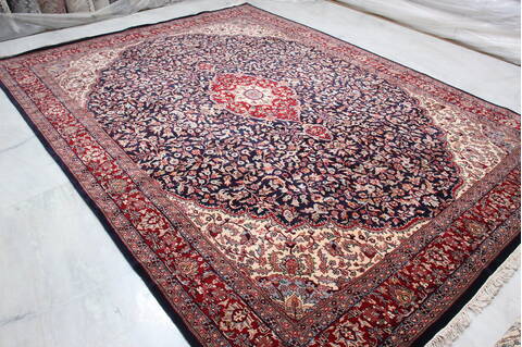 Mahi Blue Hand Knotted 811 X 118 Area Rug 905-145270 Image 2
