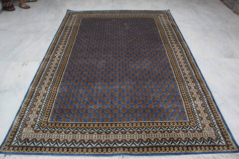 Mahi Blue Hand Knotted 60 X 90 Area Rug 905-145272 Image 10