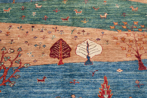 Chobi Multicolor Hand Knotted 42 X 64 Area Rug 700-145282 Image 3