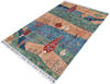 Chobi Multicolor Hand Knotted 42 X 64 Area Rug 700-145282 Thumb 2