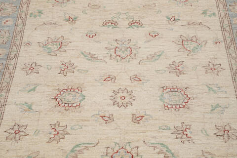 Chobi Beige Runner Hand Knotted 42 X 130 Area Rug 700-145283 Image 3