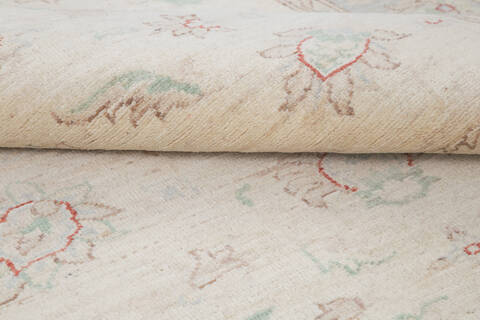 Chobi Beige Runner Hand Knotted 42 X 130 Area Rug 700-145283 Image 4